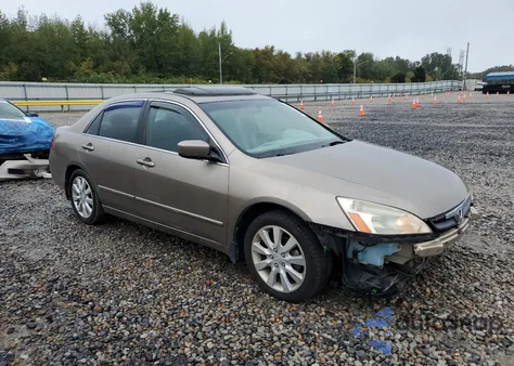 2006 Honda Accord Ex из США, поврежденный, VIN 1HGCM66596A001191